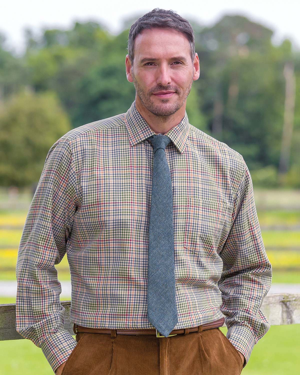 Best Selling Traditional Cotton Wool Tattersall Checked Shirts