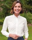 Erin Pure Cotton White Long Sleeved Blouse 
