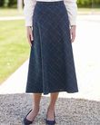 Hadley Checked Poly Mix Lined A Line Skirt