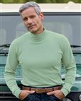 Pure Cotton Polo Neck Pale Green