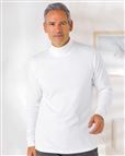 White Pure Cotton Polo Neck 