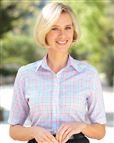 Janice Checked Pure Cotton Blouse