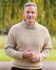 Shetland Tusk Crew Neck Jumper Mens