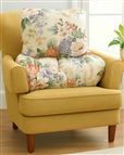 Microfibre Floral Back Support Pillow - Florence