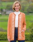 Louisa Crew Neck Lambswool Fairisle Cardigan