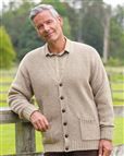 Shetland Tusk Cardigan  Mens