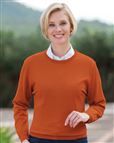Ladies Merino Wool Crew Neck Jumper Cinnamon 