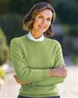 Ladies Merino Crew Neck Kiwi Sweater