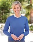 Ladies Merino Crew Neck Topaz Sweater