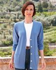 Merino Bluebell Longline Cardigan 