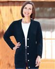 Merino Navy Longline Cardigan 