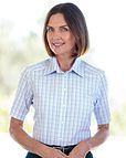 Diane Checked Pure Cotton Blouse