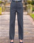 Ladies Flannel Trousers - Navy Marl