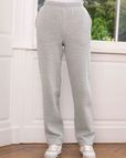 Silver Leisure Pull On Straight Leg Trousers