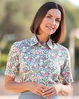 Natalie Tana Lawn® Short Sleeve Blouse