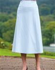 Easycare Pale Blue Pull On Skirt