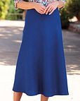 Sicily Cobalt Pure Shetland Wool Tweed Skirt