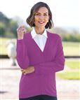 Merino Wool Cardigan Viola