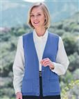 Ladies Merino Wool Waistcoat Topaz