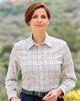 Country Check Shirt in Pink and Chocolate