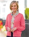 Merino Sherbet Pink Short Cardigan