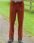 Burnt Orange Corduroy Trousers  Mens