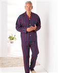 Pure Cotton Striped Elasticated Waist Pyjamas