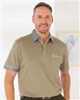 Gabicci Camel Mens Short Sleeve Polo Top