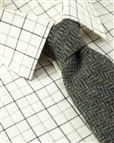 Ludlow Tattersall Check Cotton & Wool Shirt