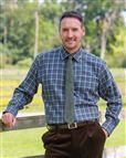 Norfolk Tattersall Check Cotton & Wool Shirt 