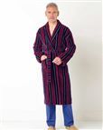 Stripe Velour Dressing Gown