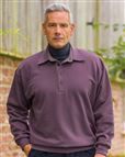 Mens Plum Trimmed Sweatshirt