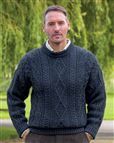 Indigo Aran Sweater 