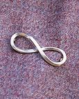 Infinity Pewter Brooch