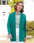 Celine Merino Wool Blend Emerald Cardigan