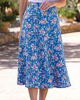 Pauline Floral Linen Blend Skirt