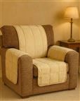 Faux Suede Furniture Protectors - Cream
