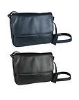 Leather Half Flap Handbag