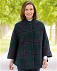 Melksham Wool Mix Checked Cape