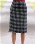 Downton Wool Mix Straight Tweed Skirt