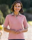 Leonora Pure Cotton Trimmed Short Sleeve Polo