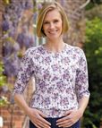 Aurora Floral Pure Cotton Blouson Top