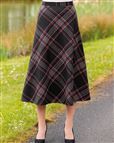 Linton Wool Blend Checked Skirt