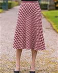 Loretta Wool Blend Patterned Skirt