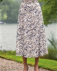 Marcella Patterned Pull On Cotton Skirt