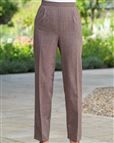 Santorini Wool Blend Checked Trousers