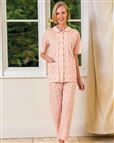 Jenna Floral Short Sleeve Cotton Pyjamas