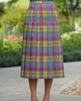 Olympia Pure Wool Checked Skirt