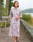 Laverne 3/4 Sleeve Floral Shirt Dress