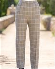 Camden Pull On Wool Blend Checked Trousers